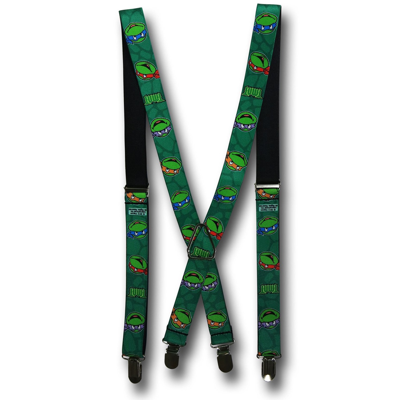 TMNT Heads Shell Pattern Suspenders