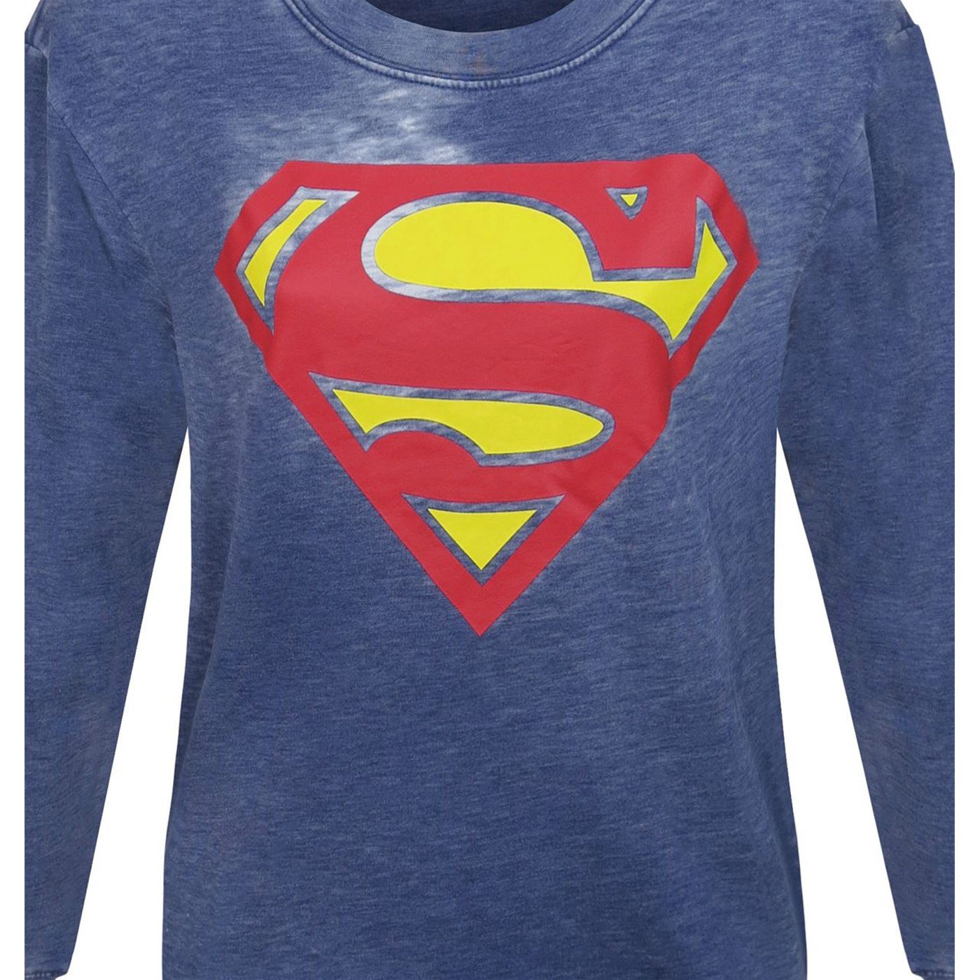 Superman Symbol Women's Heather Fade Sweatshirt