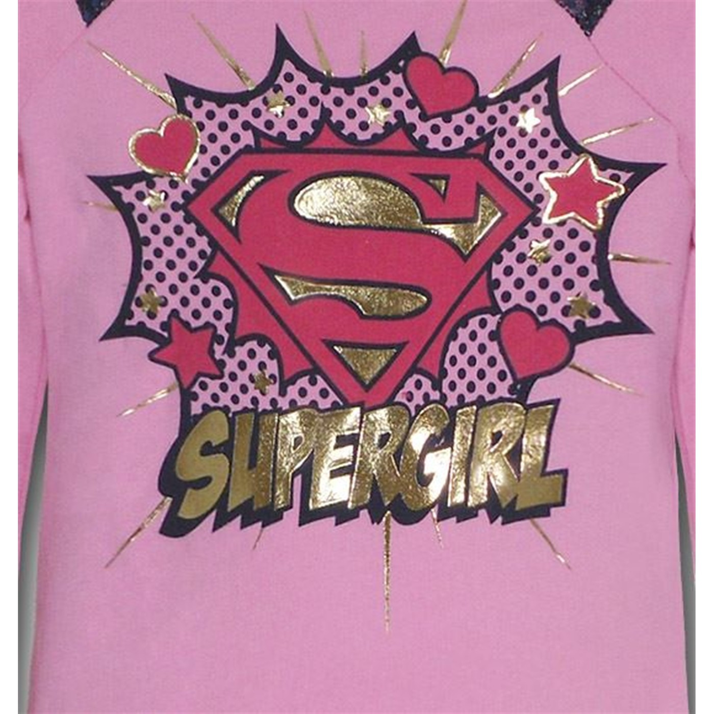 Supergirl Juvenile Unbrushed Fleece Sweatshirt