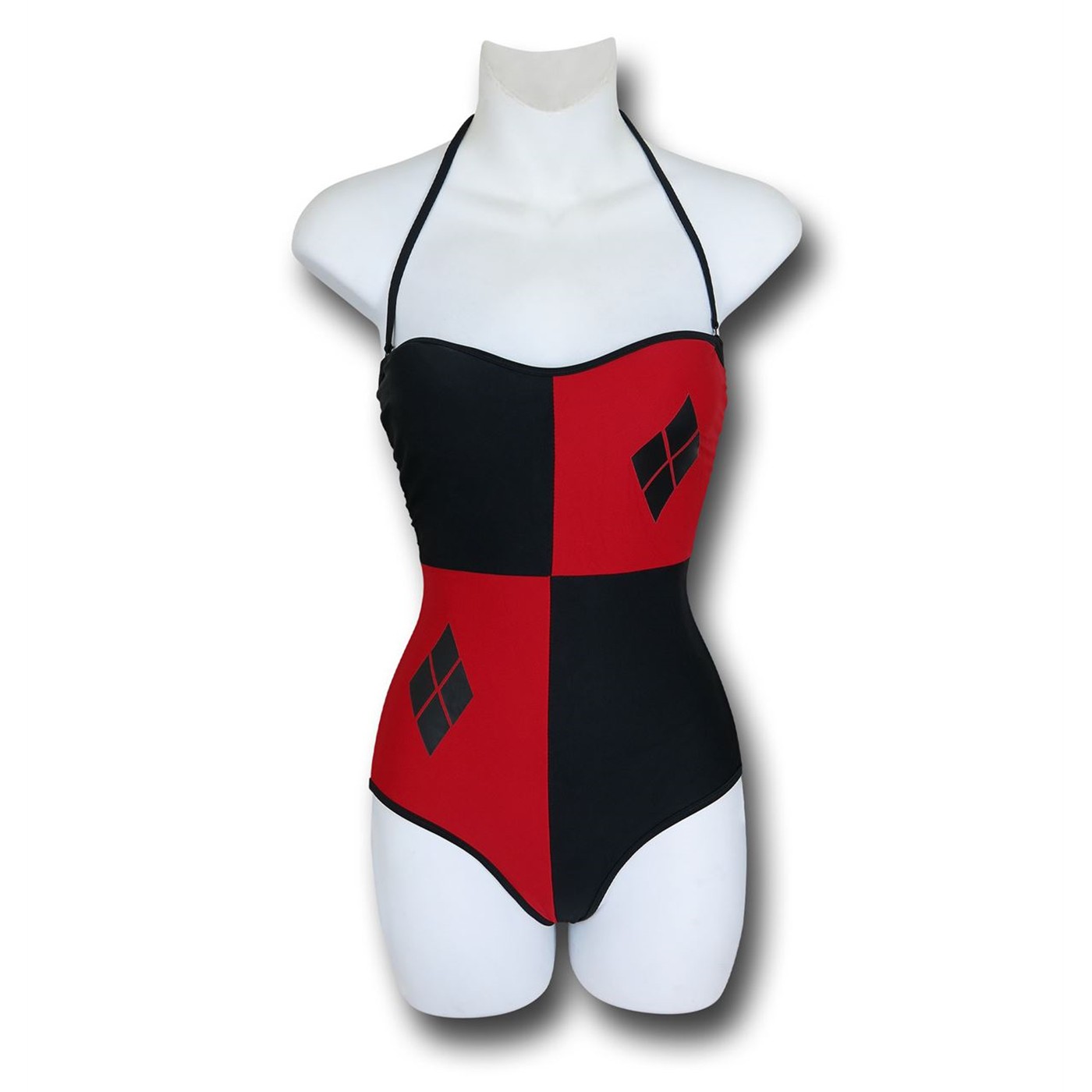 Harley Quinn Lace- Up One- Piece Swimsuit