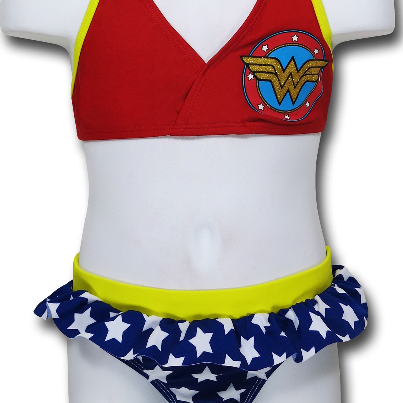 Wonder Woman Skirted Bottom Girls Bikini