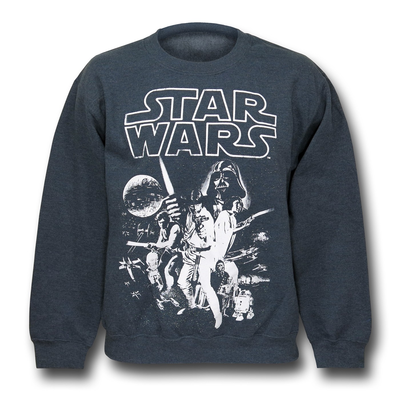 Star Wars New Hope Poster Grey Sweatshirt
