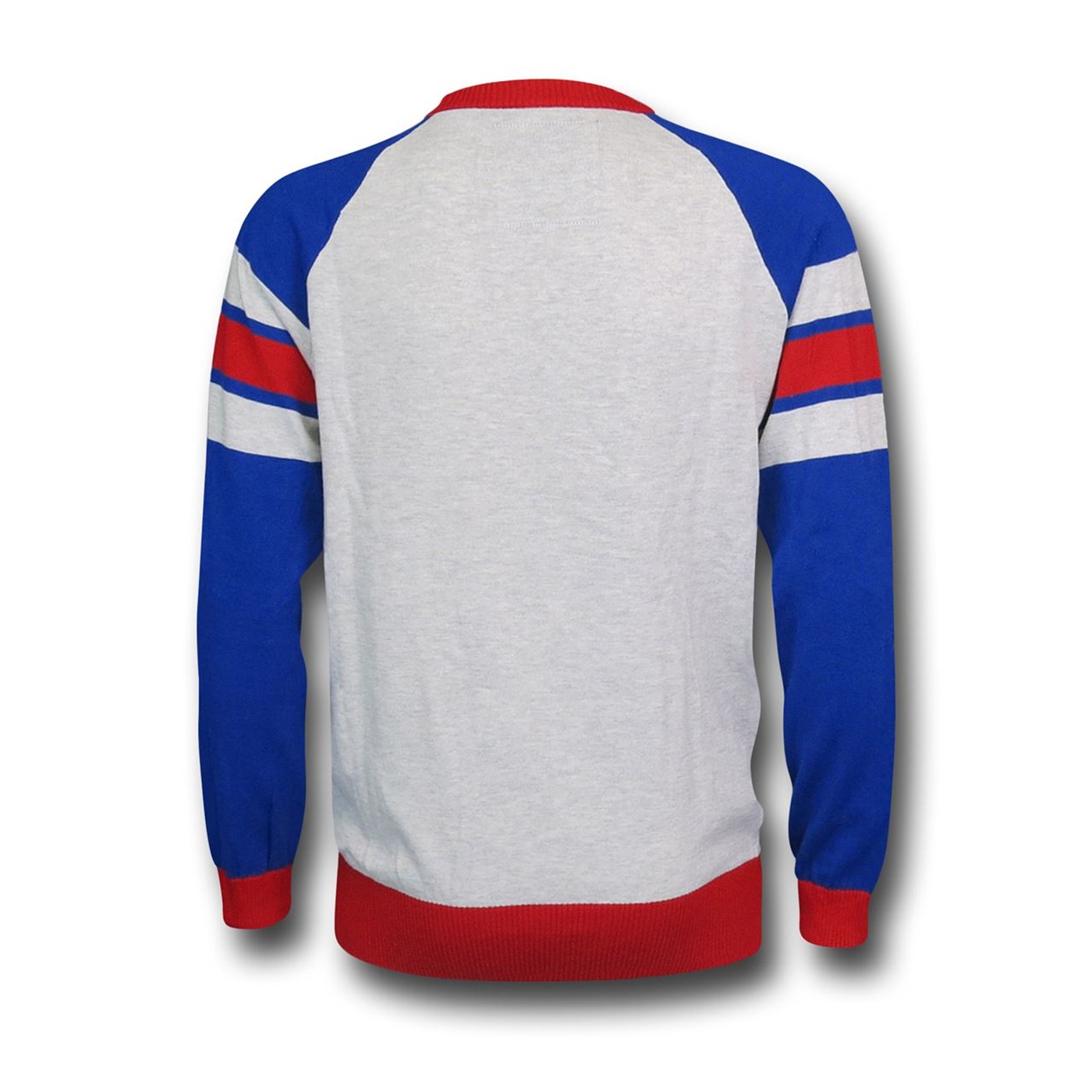 Captain America Shield Intarsia Men's Sweater