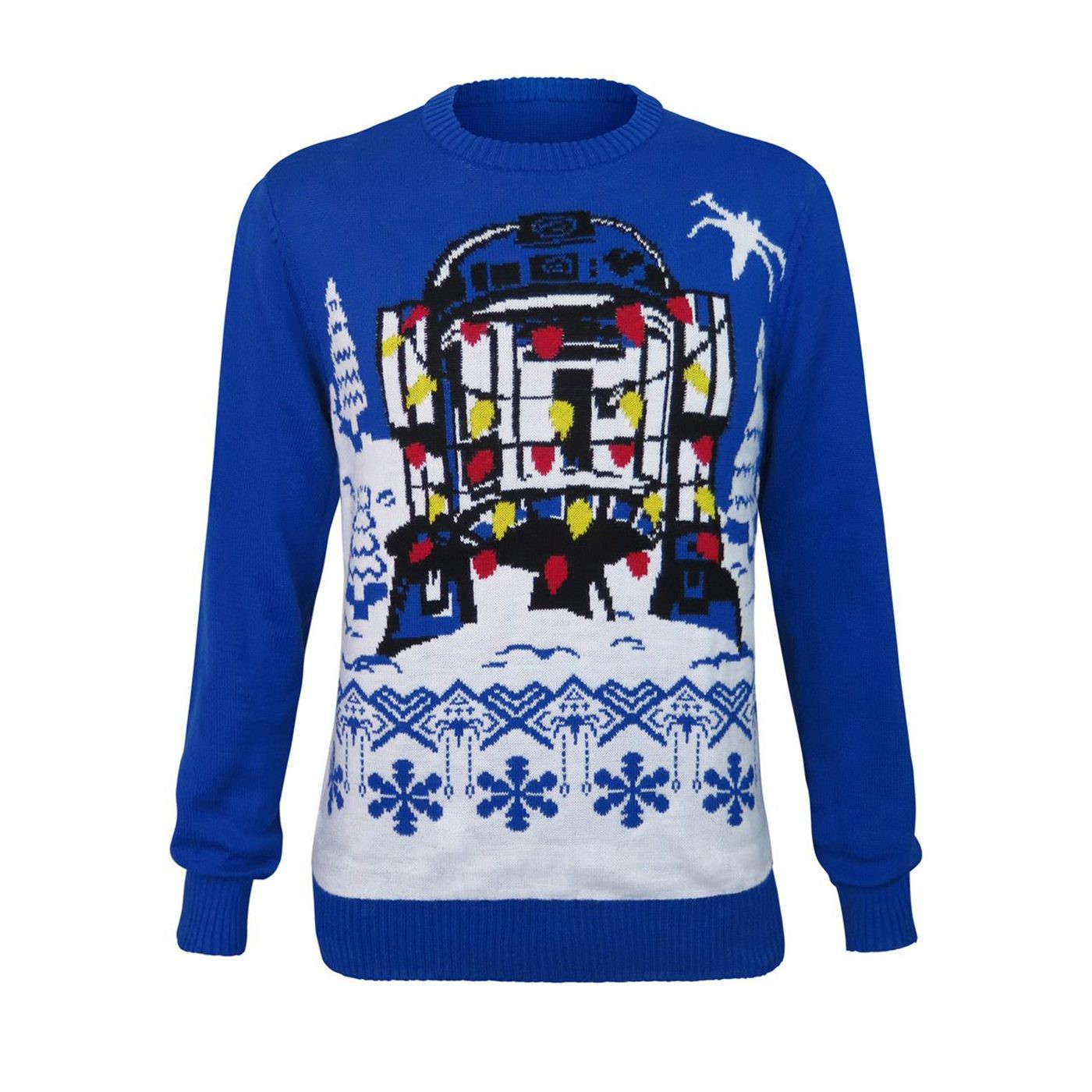 Star Wars R2-D2 Lights Ugly Christmas Sweater SuperHeroStuff