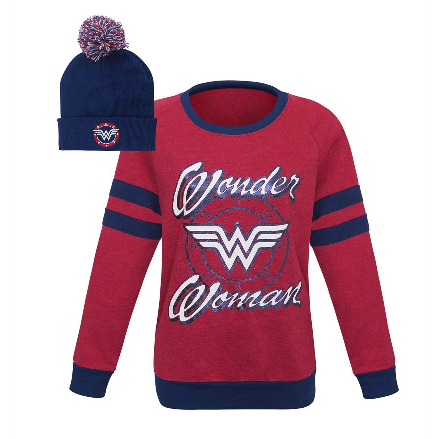 Wonder Woman Athletic Women's Sweater with Beanie