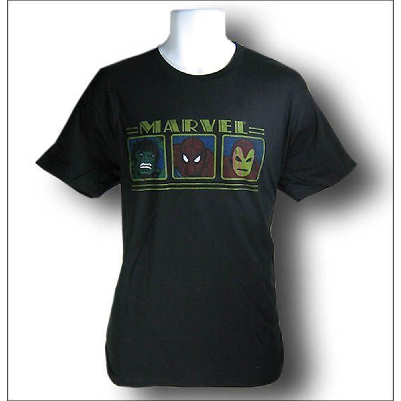Marvel 3 Faces Distressed T-Shirt