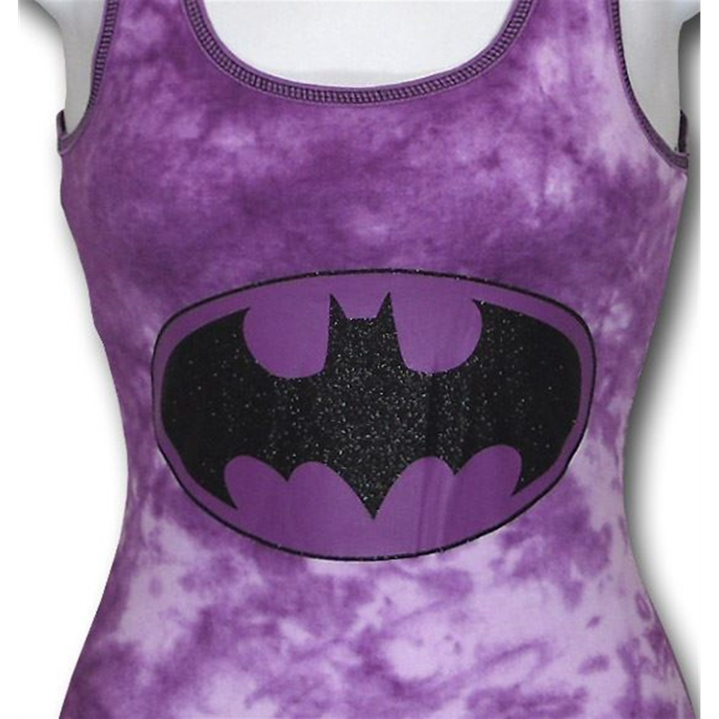 Batgirl Jr Womens Symbol Tie-Dye Tank Top