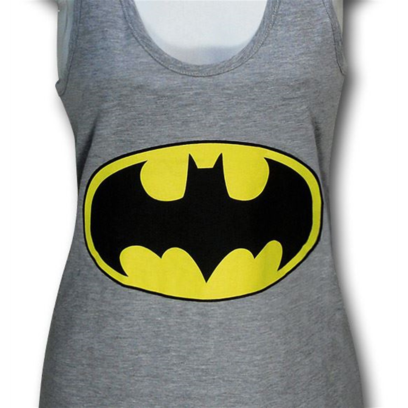 Batman Women's Junior's Grey Tank Top
