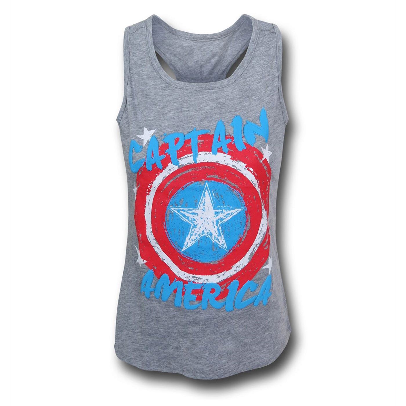 Captain America Shield Girls Youth Tank Top