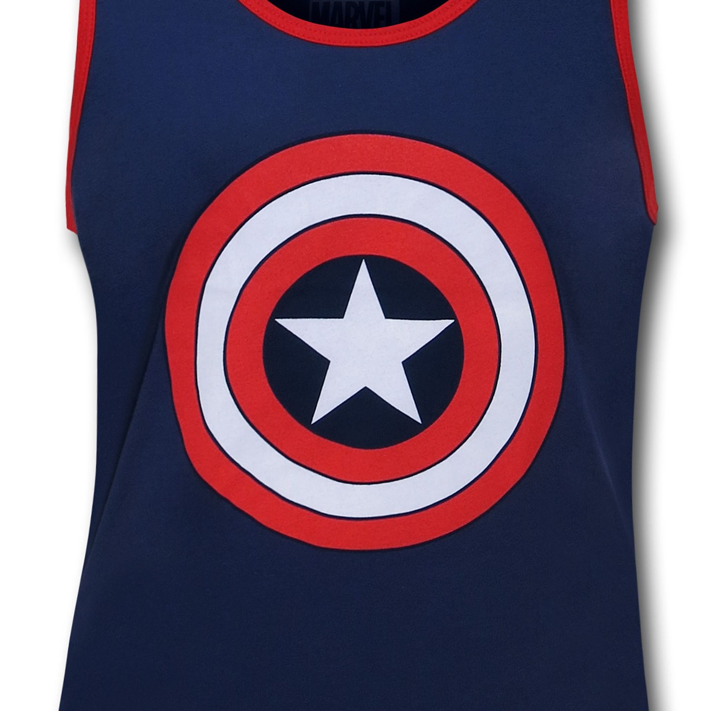 Captain America Shield Ringer Tank Top