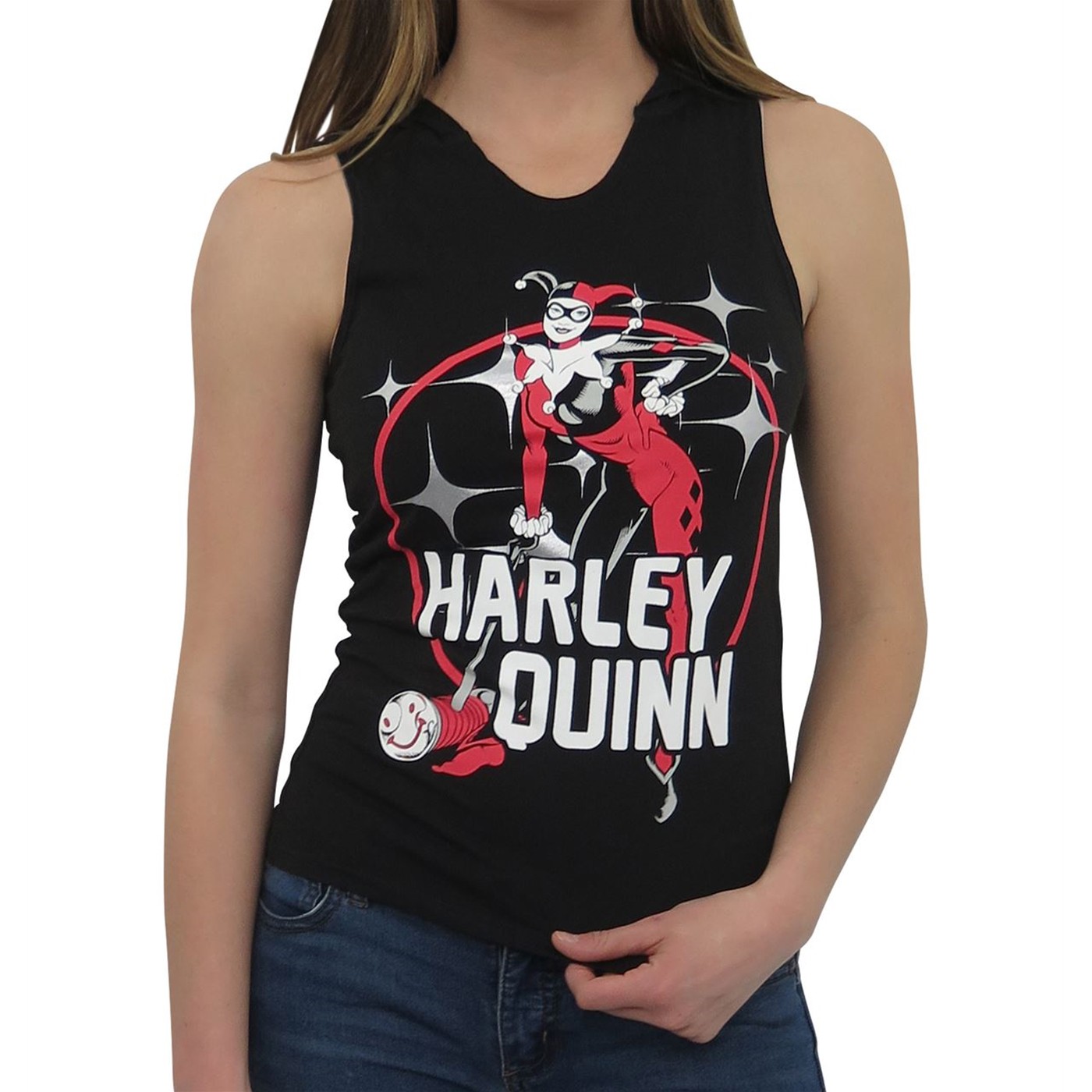 harley quinn hooded shirt