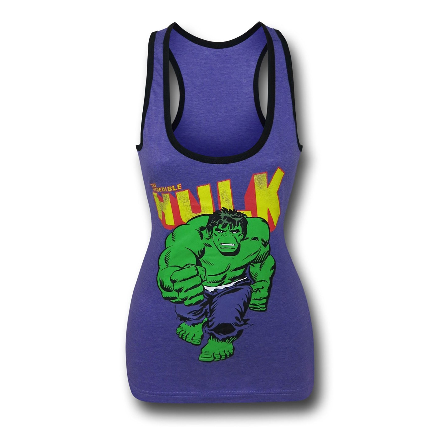 Hulk Purple & Black Womens Tank Top