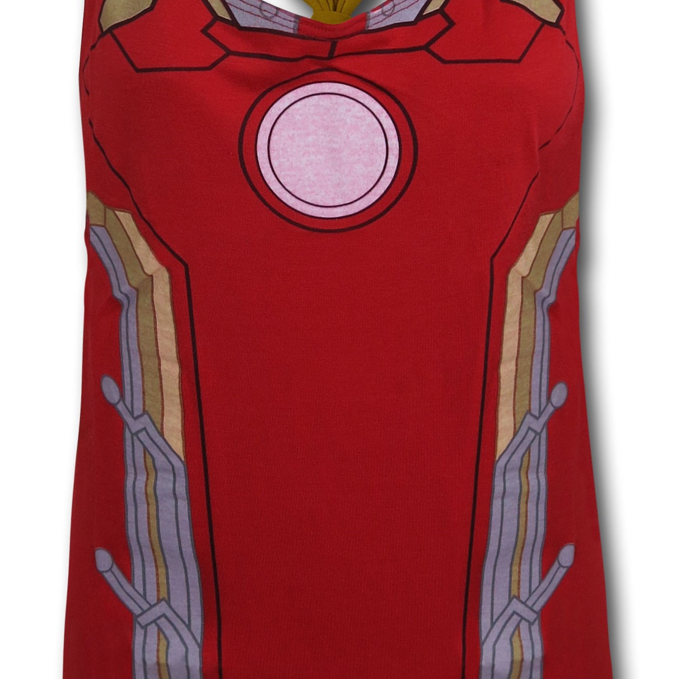 Iron Man Costume Tieback Women's Tank Top