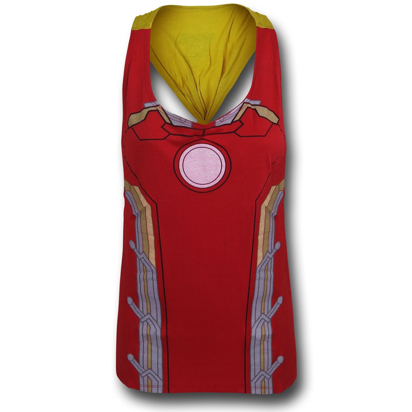 Iron Man Costume Tieback Women's Tank Top