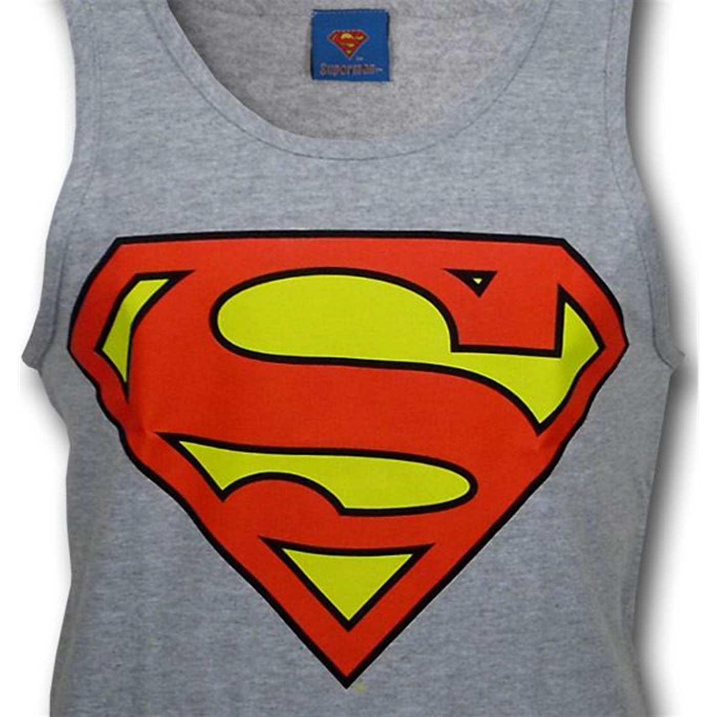 Superman Symbol Heather Grey Men's Tank Top