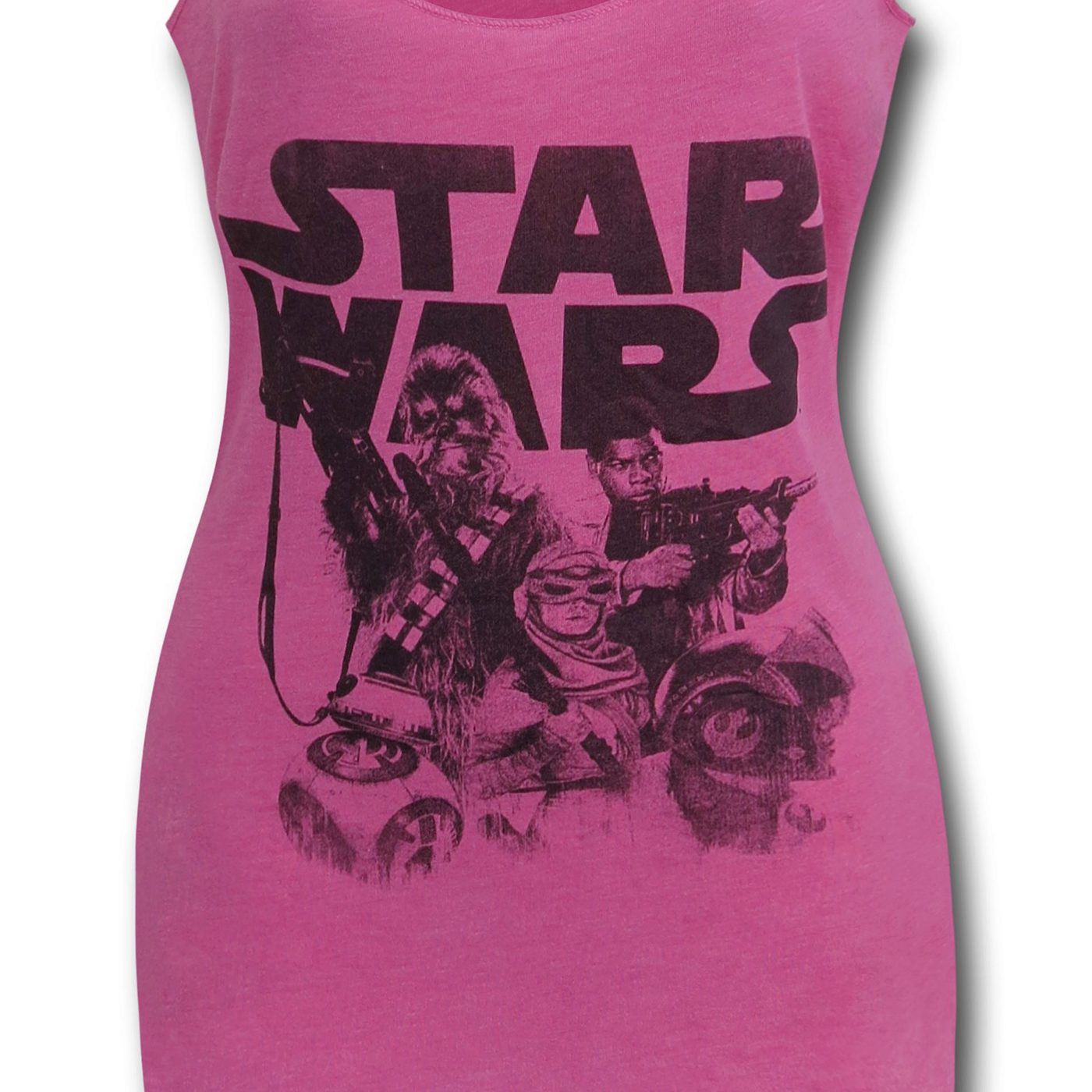 Star Wars Force Awakens Women's Pink Tank Top