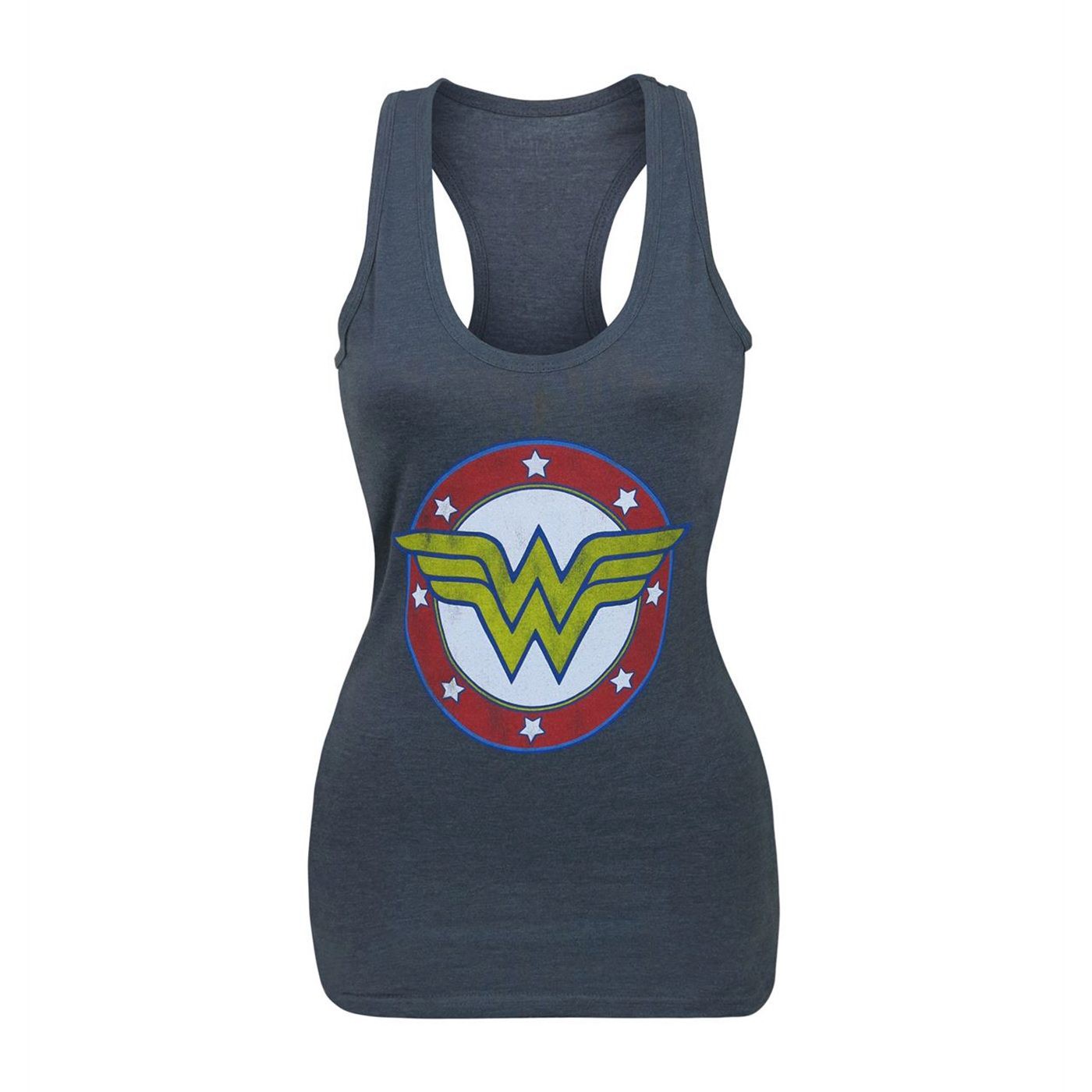 Wonder Woman Symbol & Stars Women's Tank Top