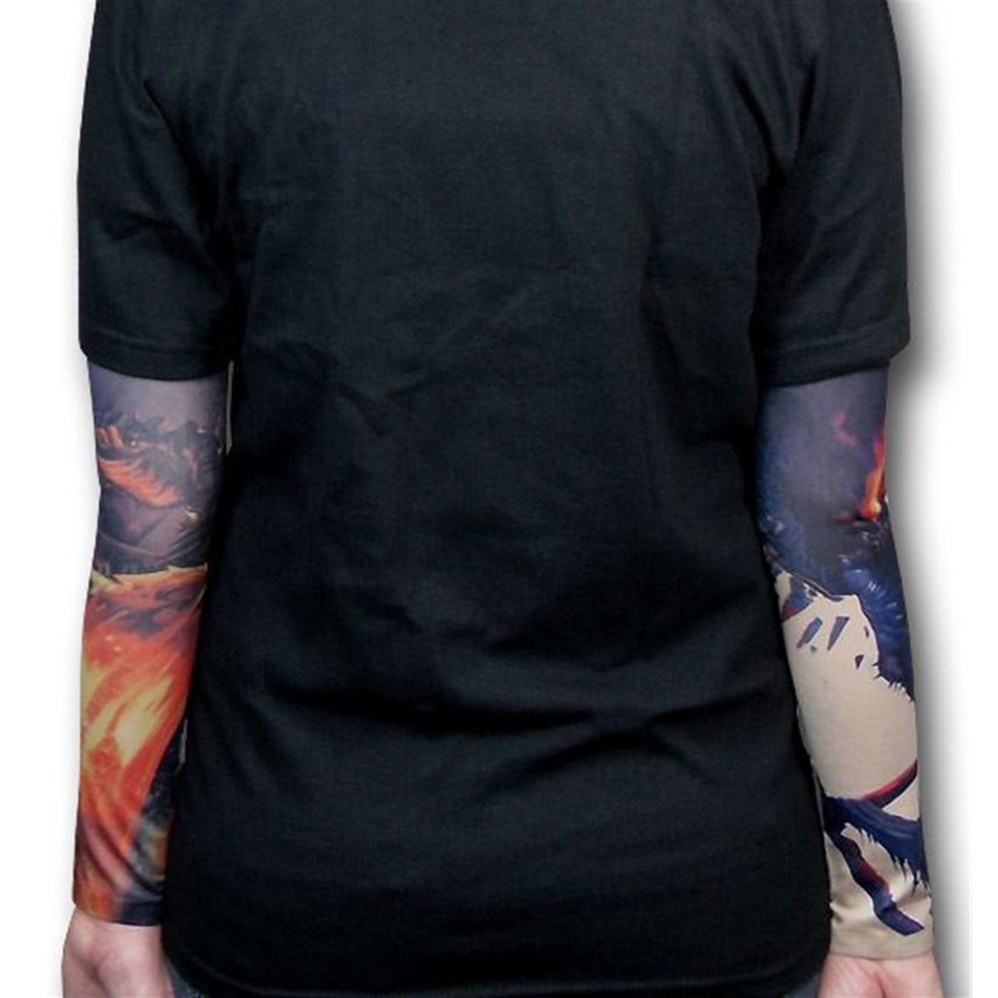 EZI 2 Pcs Fake Nylon Kid Temporary Fake Tattoo Sleeves Arm Stockings Goth  Punk Cool Child # 7600522 on OnBuy