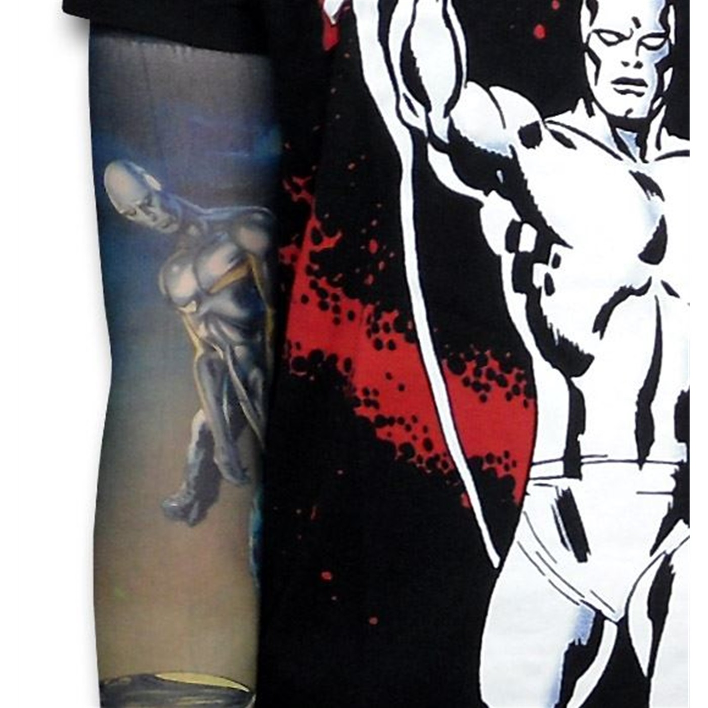 Silver Surfer Nylon Tattoo Sleeves- 2 Pack