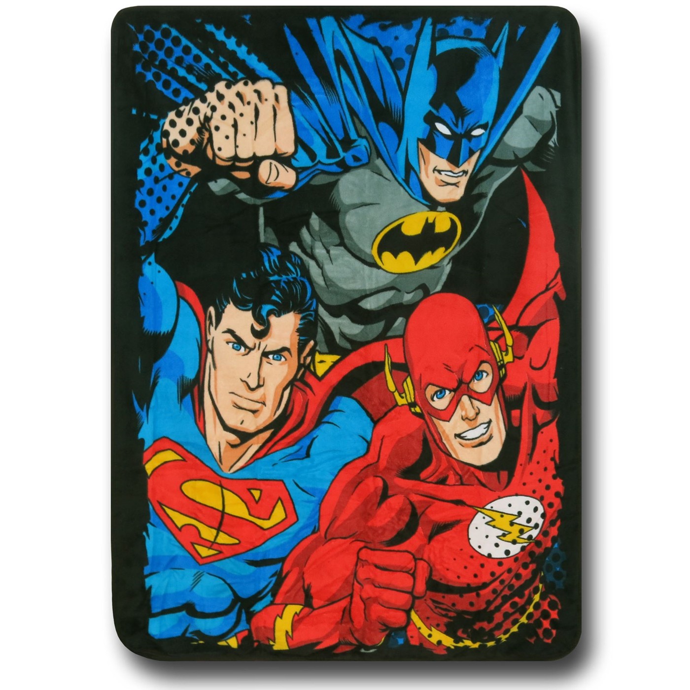Justice League Trio Throw Blanket