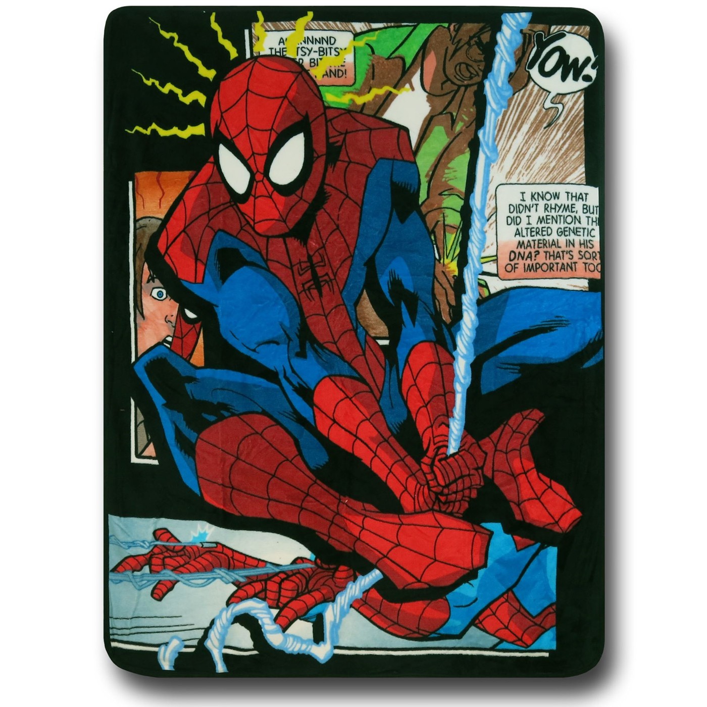 Spiderman Swinging Throw Blanket