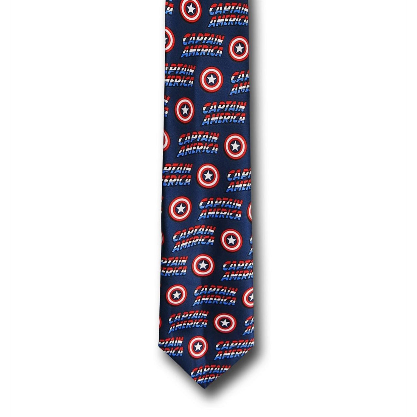Captain America Shield and Logo Tie