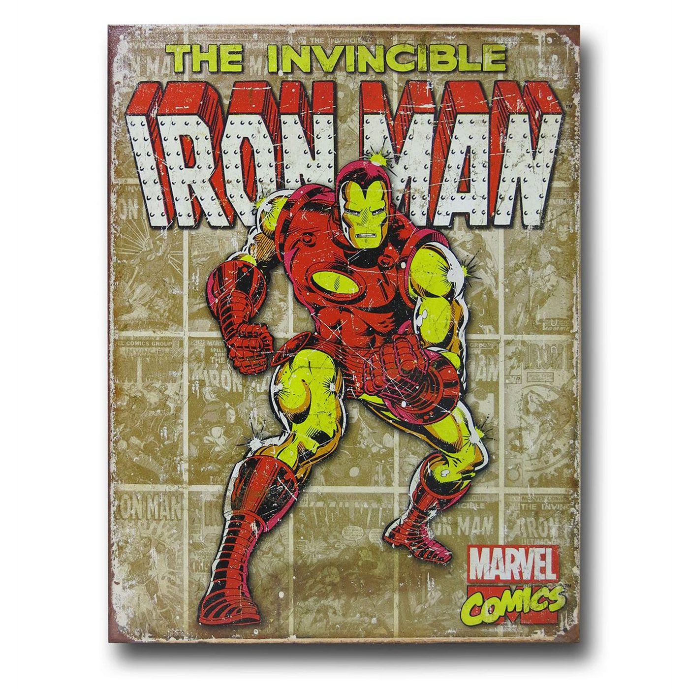 Iron Man Invincible Tin Sign
