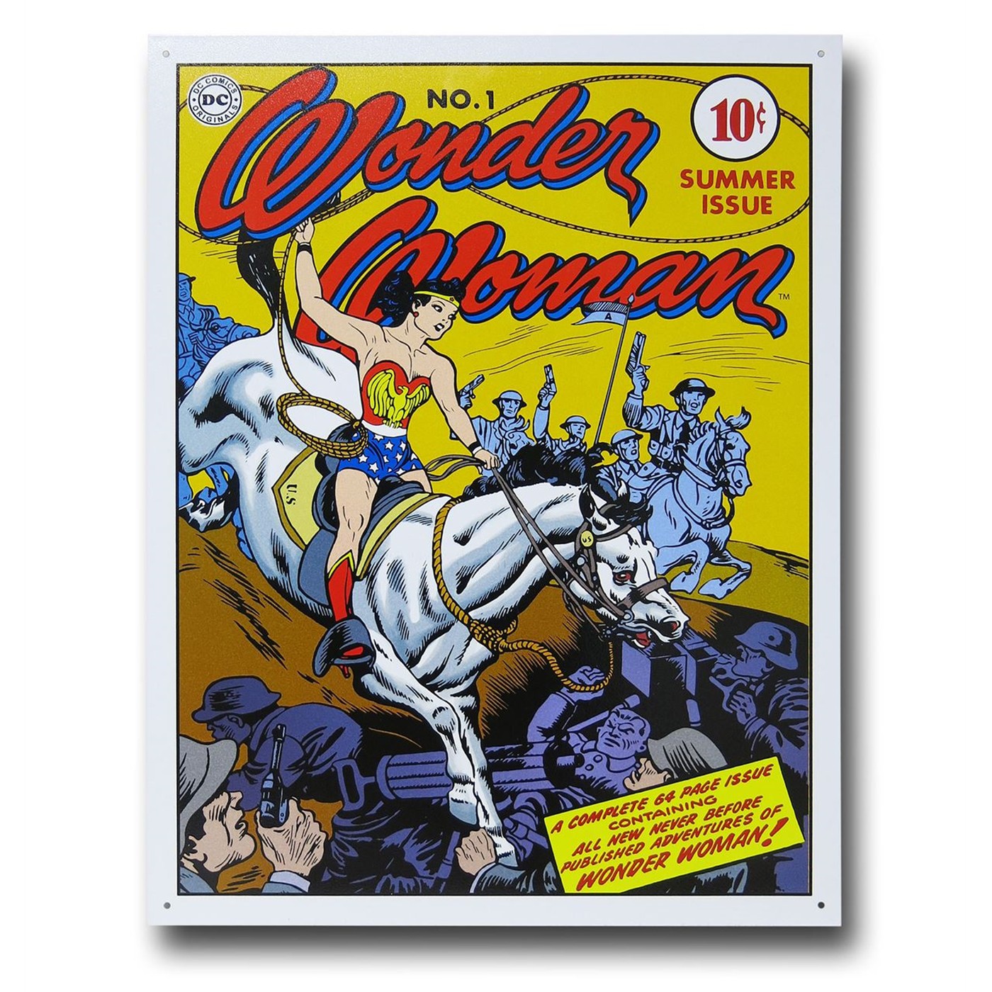 Wonder Woman Classic First Issue Cover Tin Sign