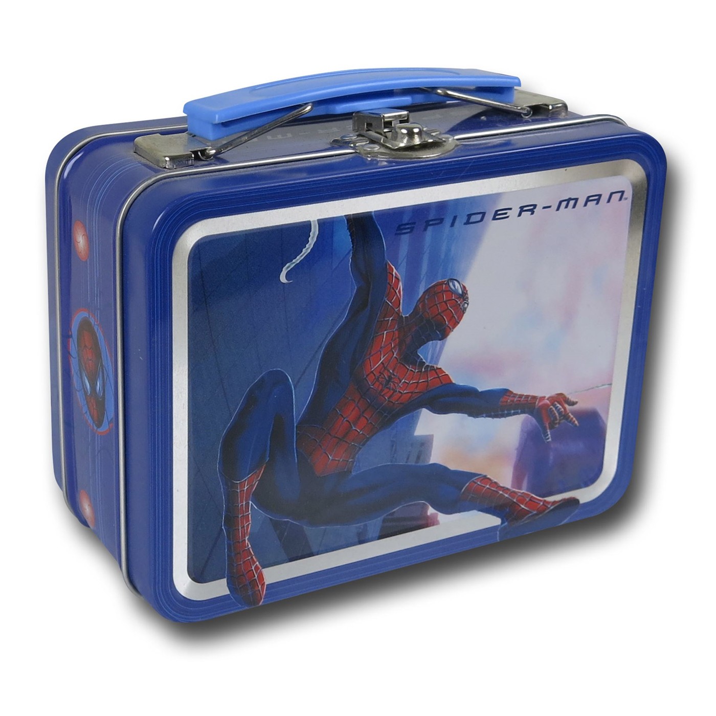 Spider-Man Movie Leap Blue Mini Tin Lunch Box