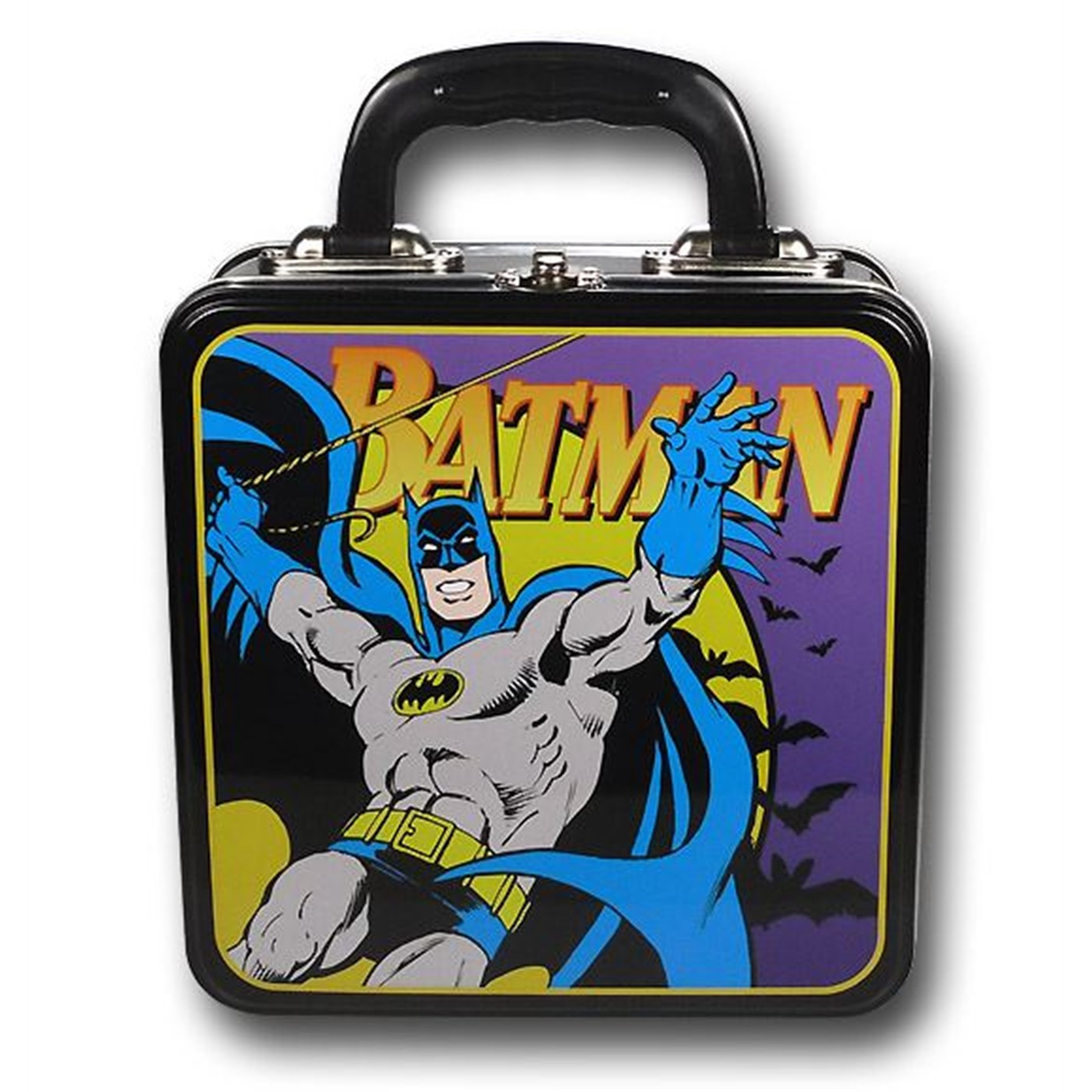 Batman Swinging Square Tin Lunch Box