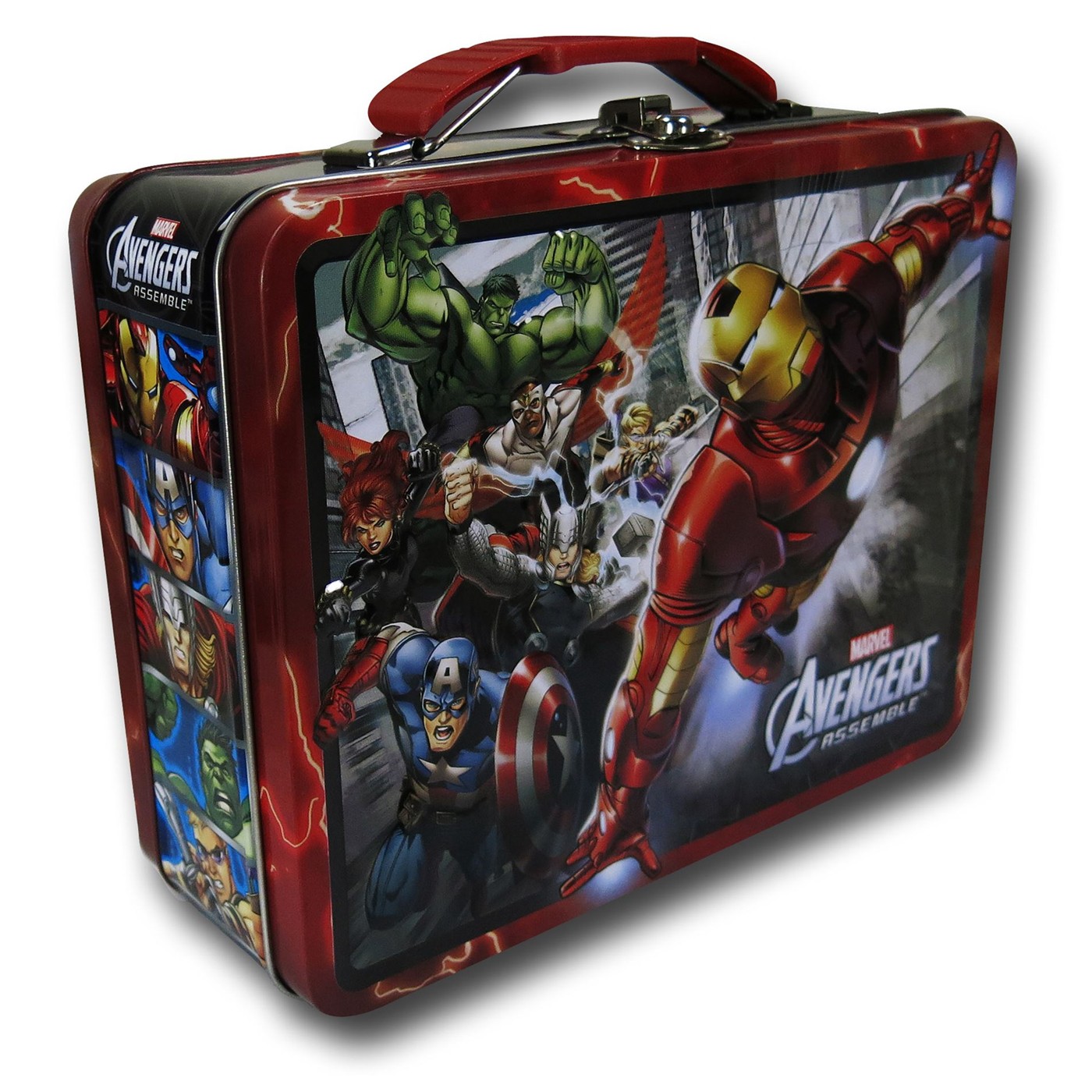 Avengers Red Square Tin Lunch Box
