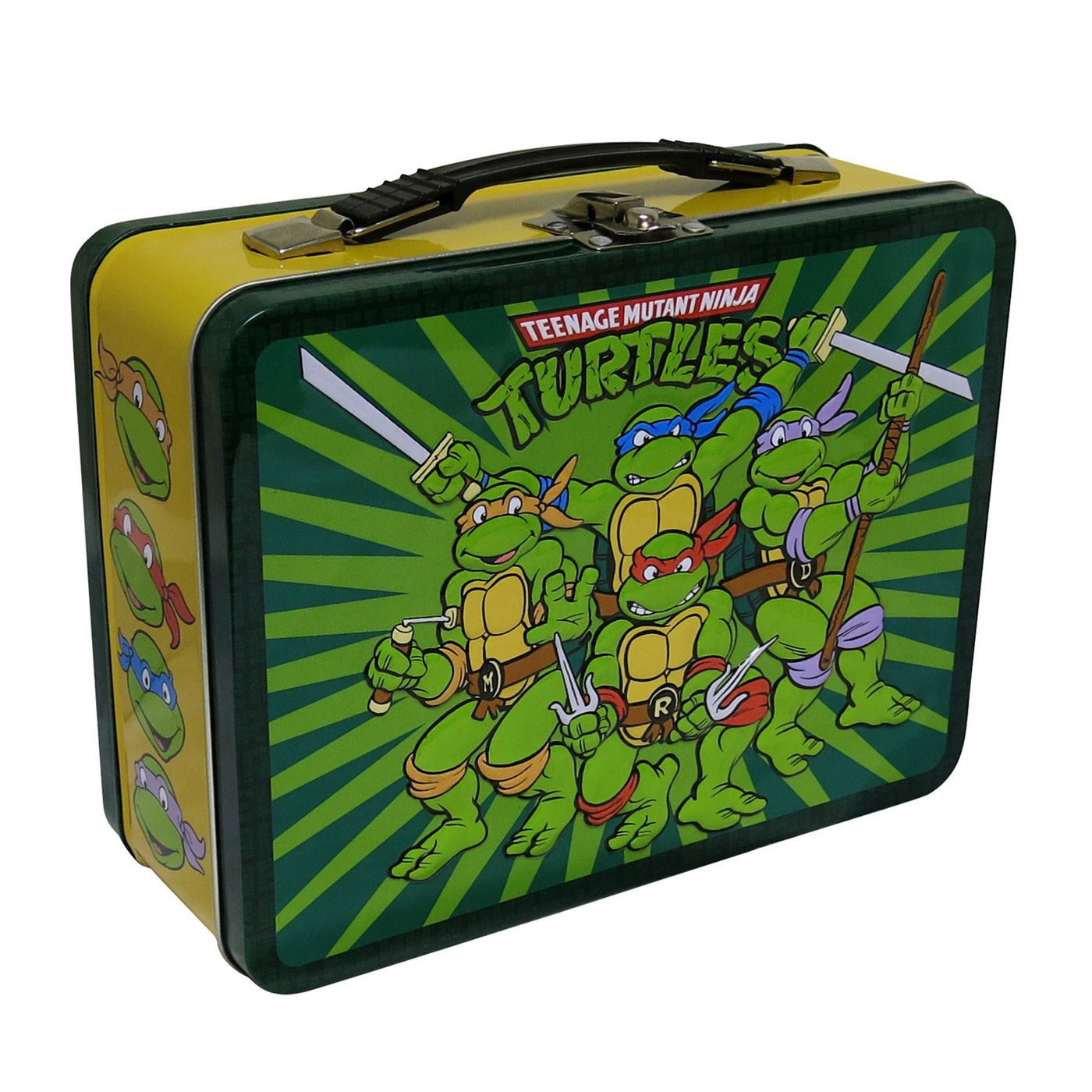 NEW Details about   Tin Metal Lunch Snack Toy Box TMNT Ninja Turtles Green N' Gnarly 