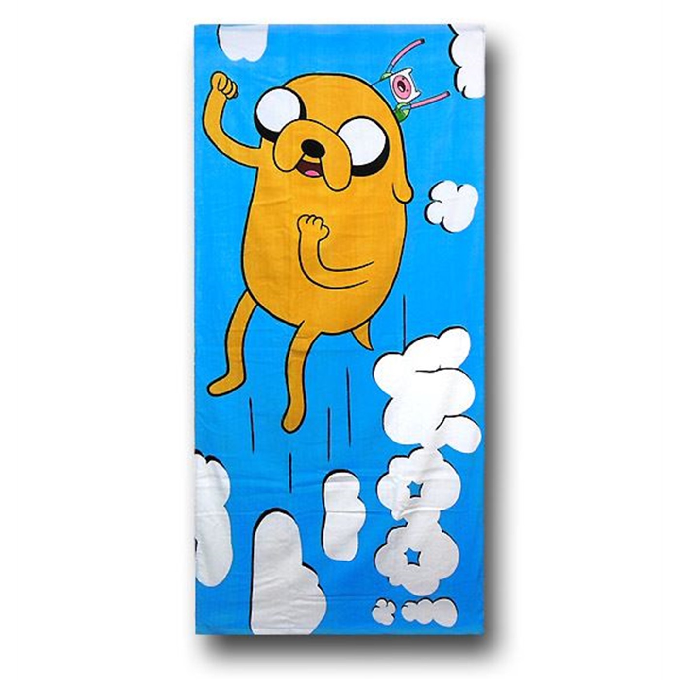 Adventure Time Jake WOO! Beach Towel