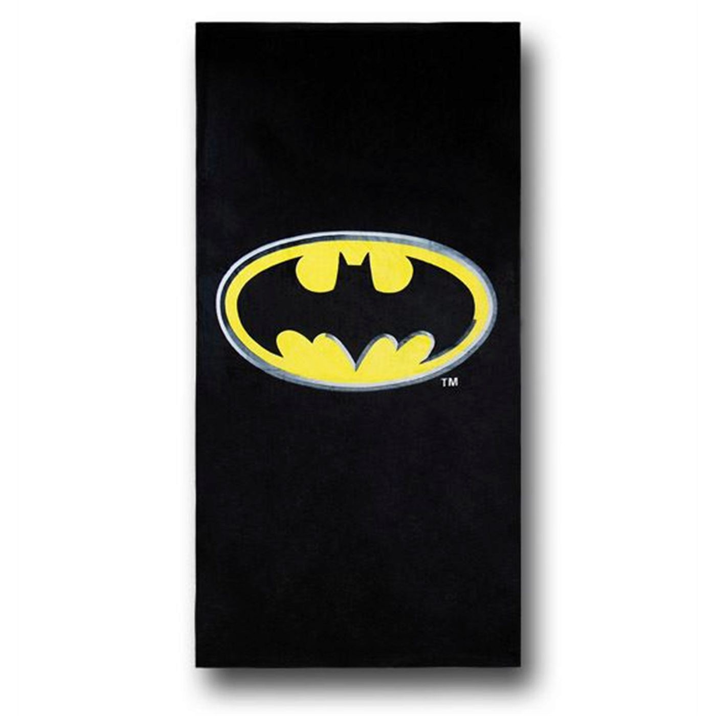 Batman Symbol Black Beach Towel