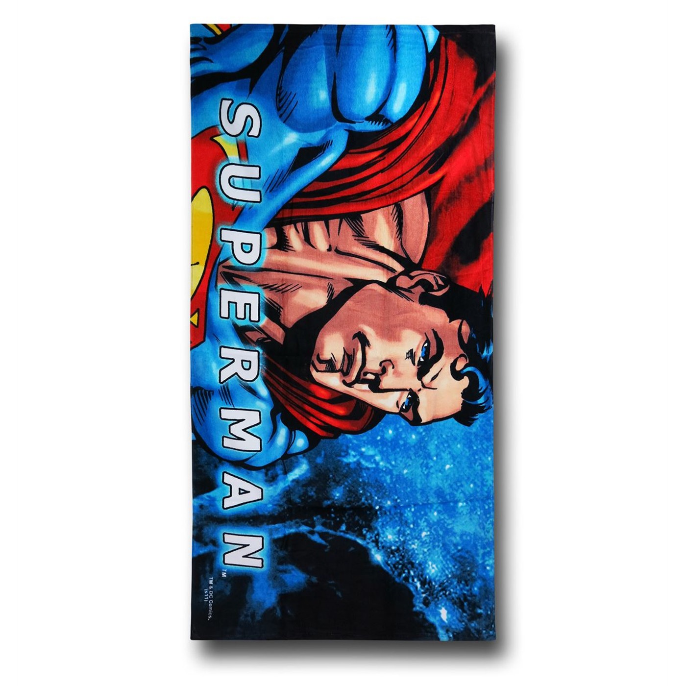 Superman Close-Up Image Beach Towel