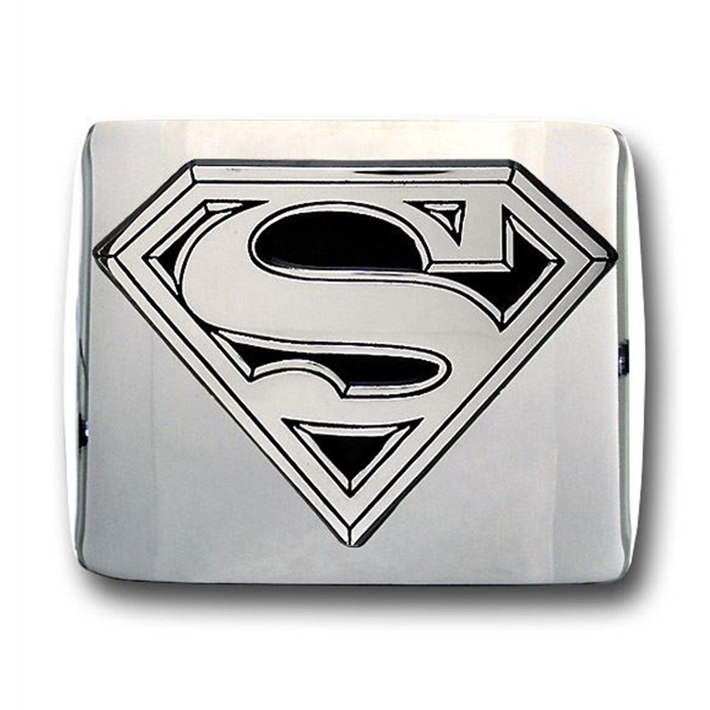 Superman Symbol All Chrome Metal Trailer Hitch