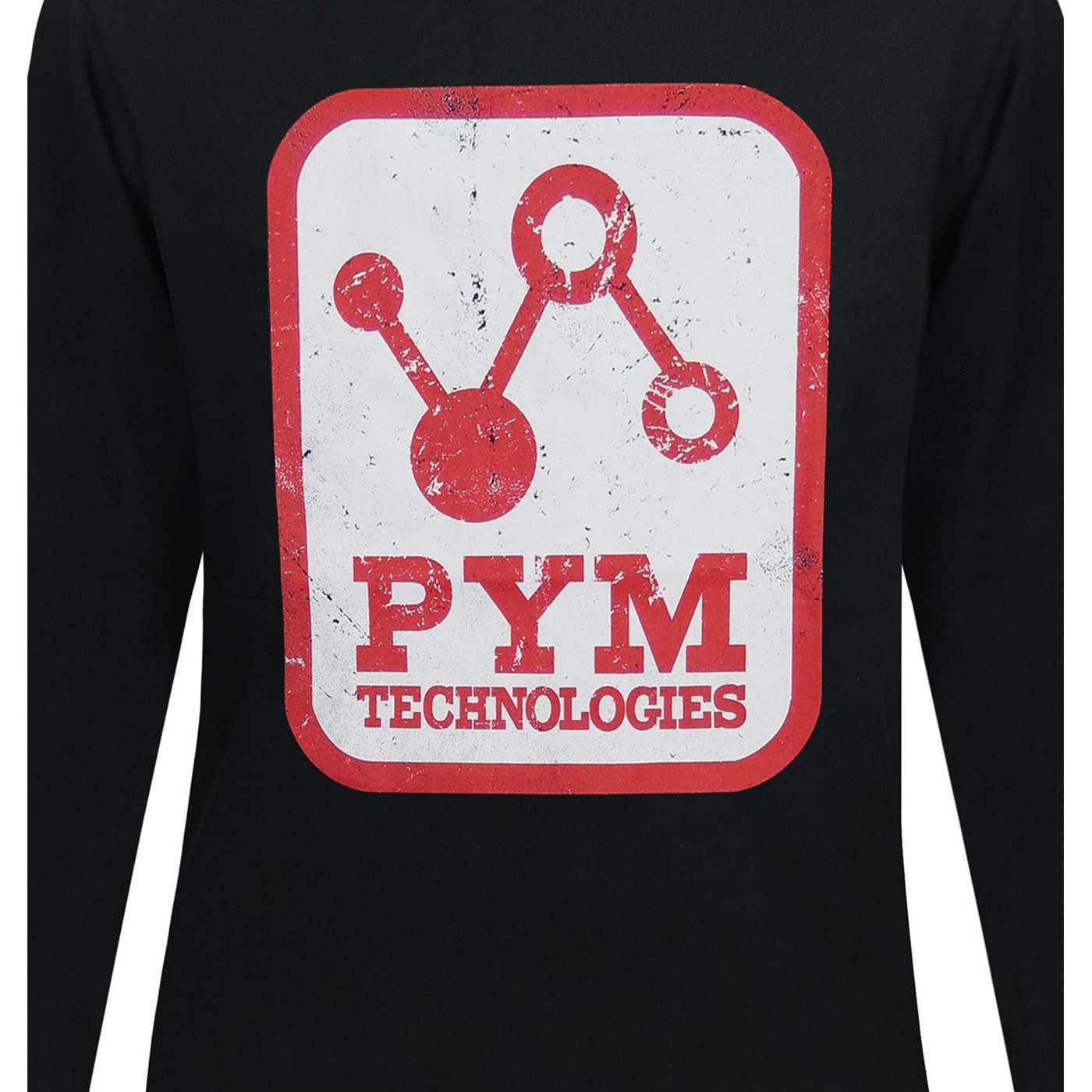 Pym Tech Distressed Logo Men's Long Sleeve T-Shirt