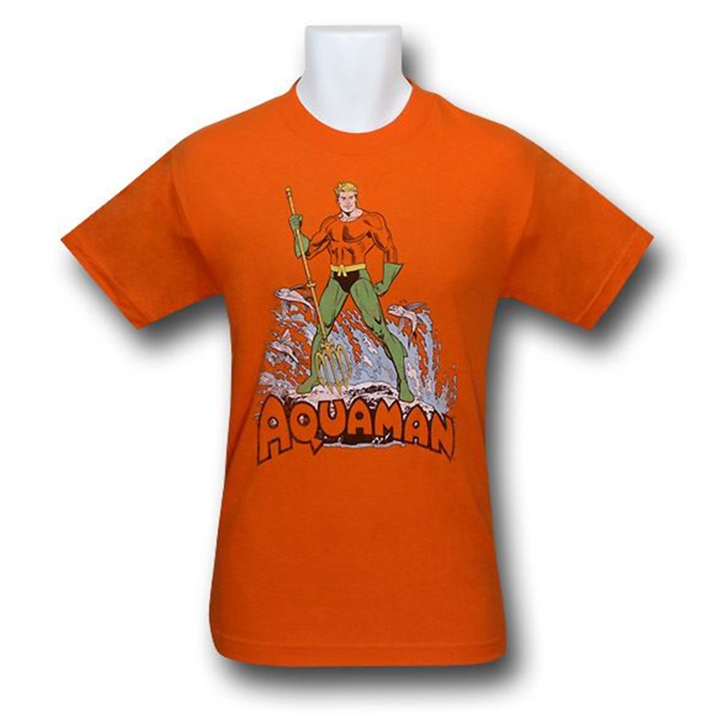 Aquaman Atlantean Hero Distressed T-Shirt
