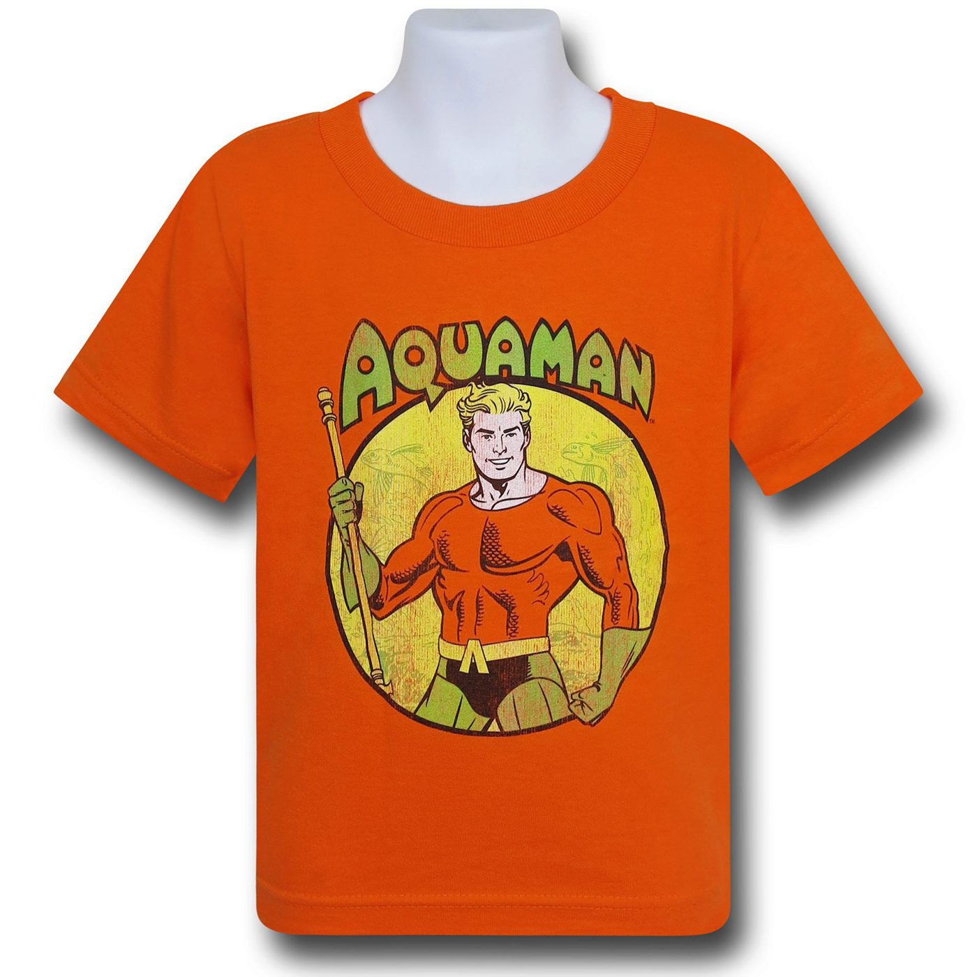 Aquaman Trident Circle Kids T-Shirt