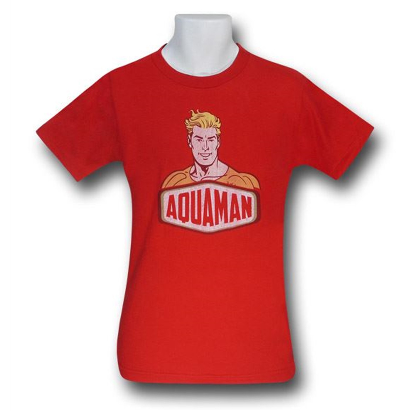 Aquaman Sign On Red T-Shirt