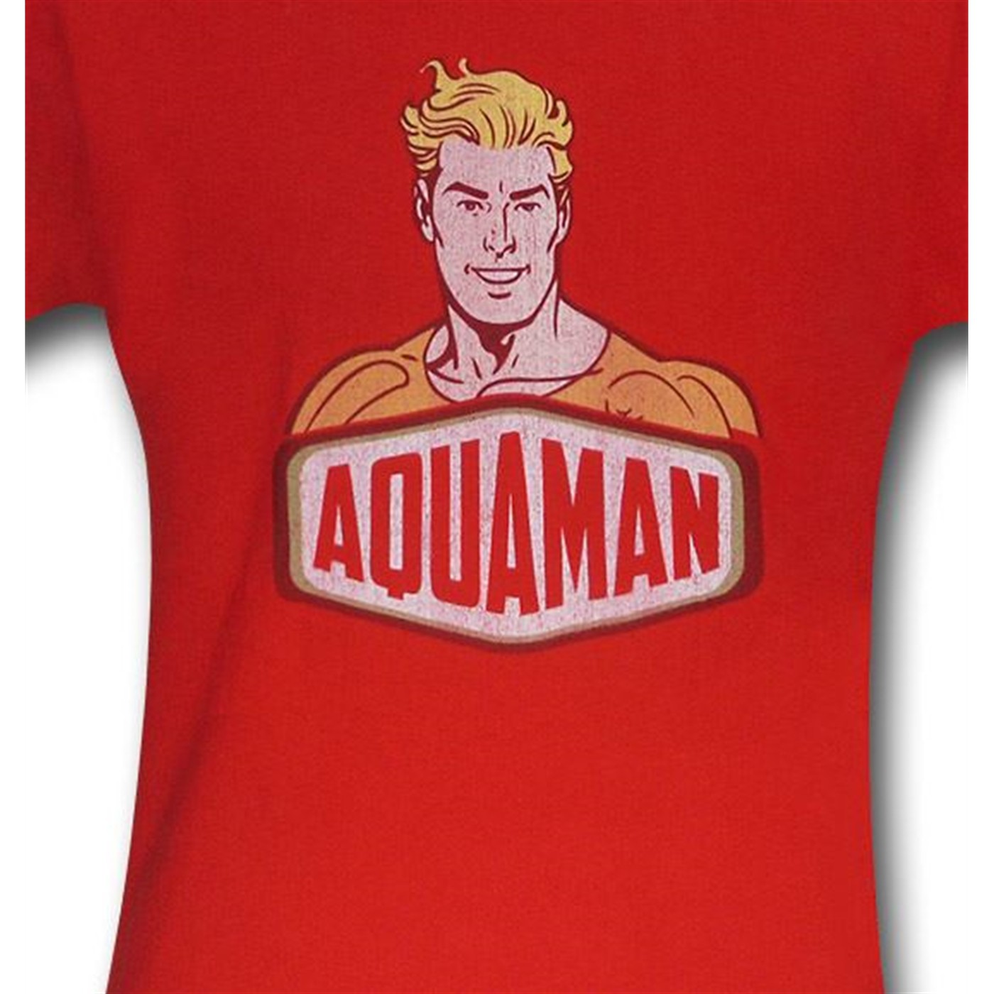 Aquaman Sign On Red T-Shirt
