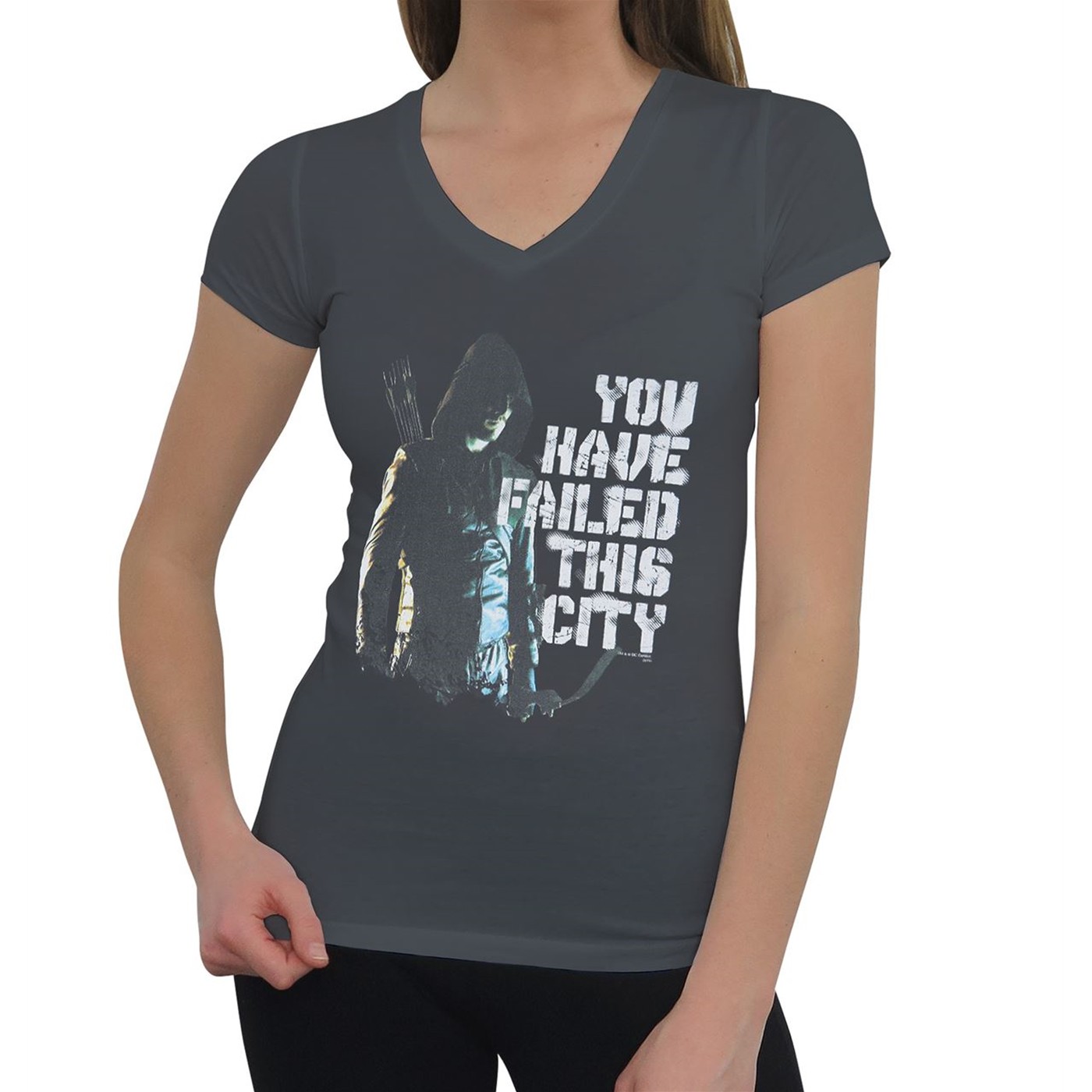 Arrow TV Series Failed City Women's V-Neck T-Shirt
