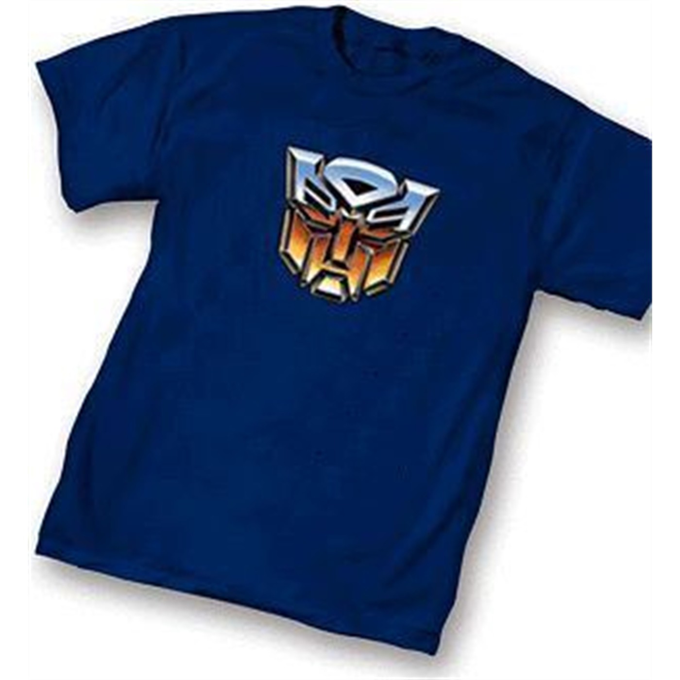 Transformer Chrome Autobot Navy Blue T-Shirt