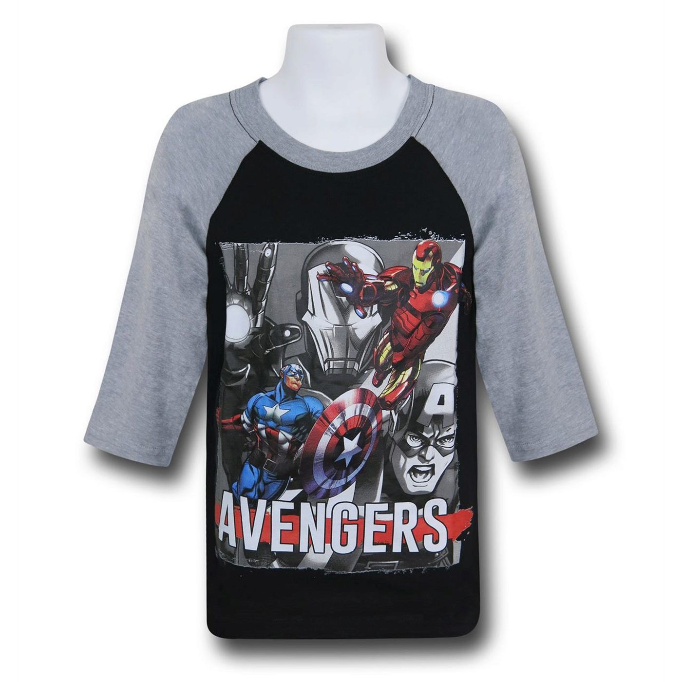 Avengers Cap and Iron Man Kids Baseball T-Shirt