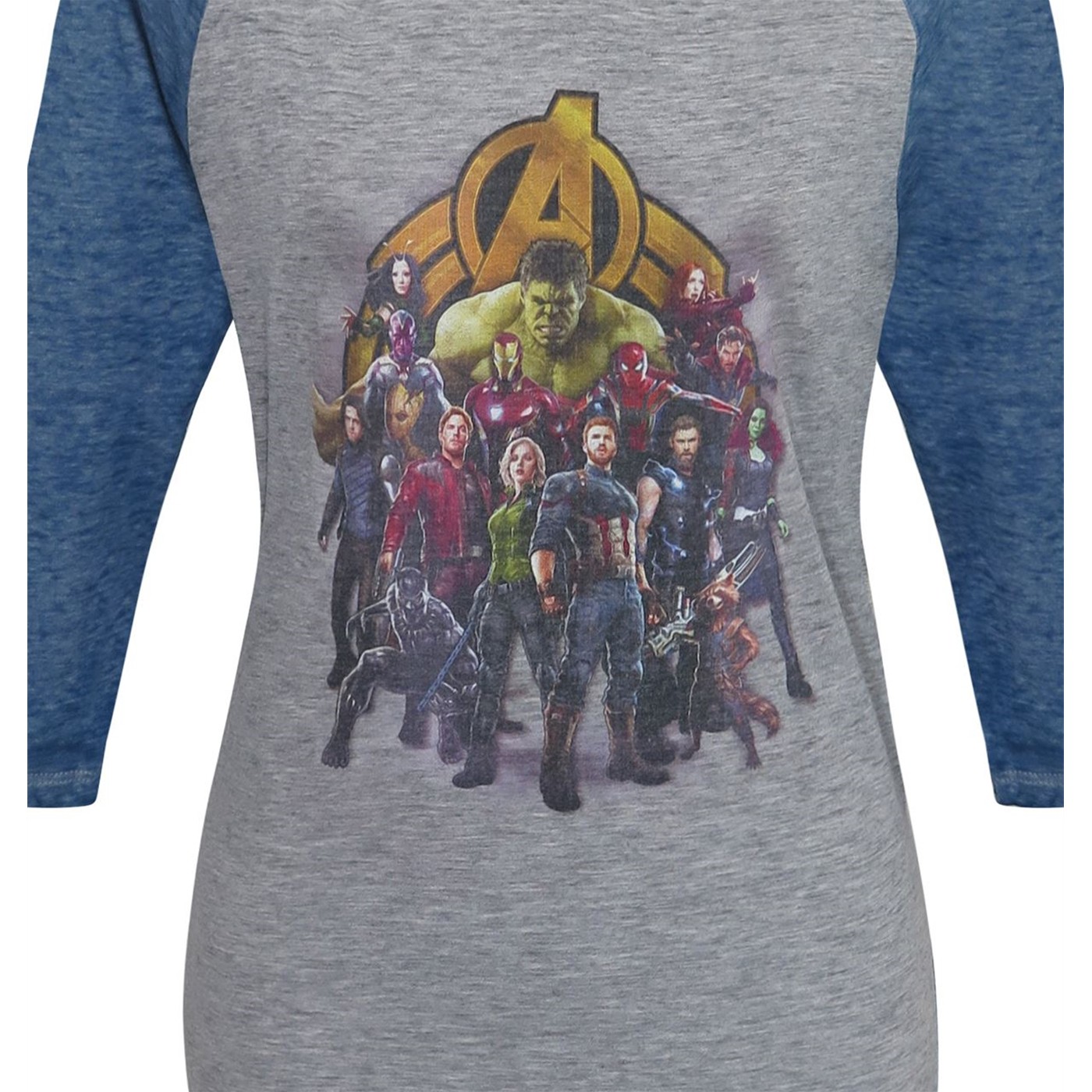 Infinity War Assemble Women's Baseball T-Shirt