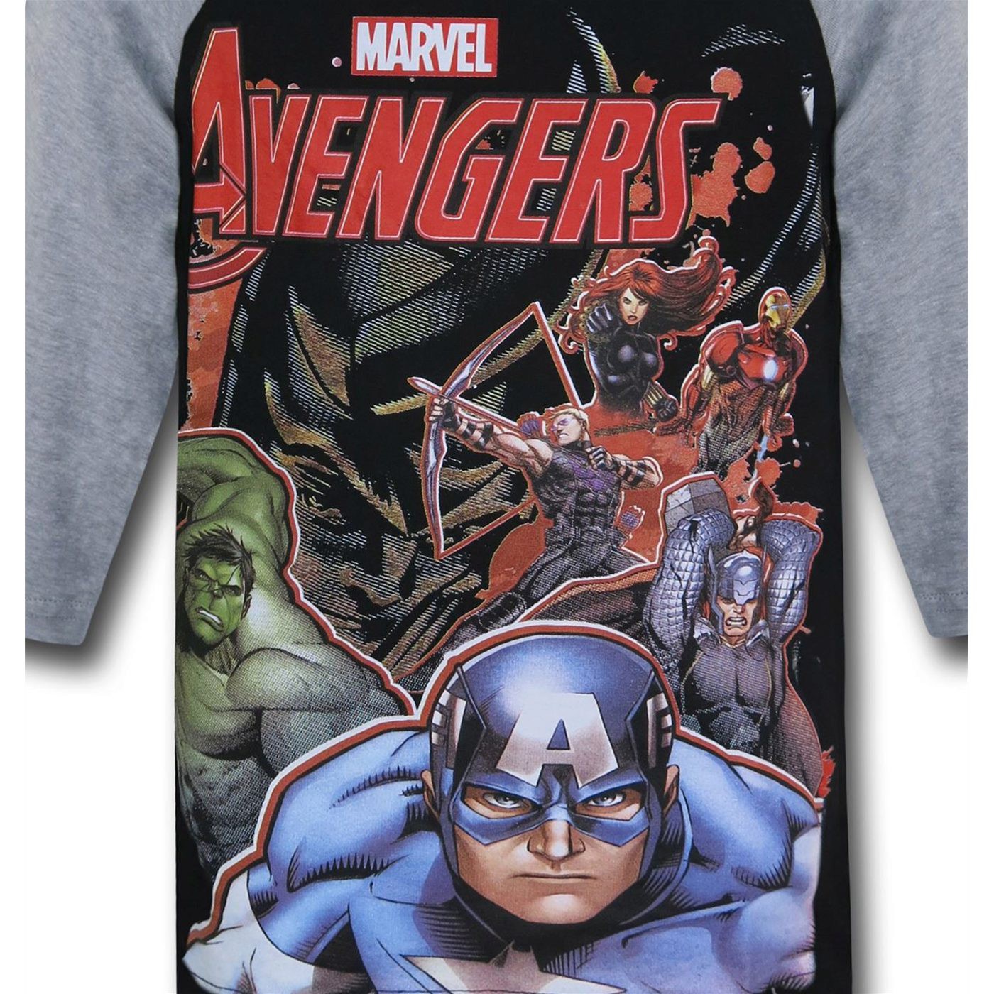 Avengers Group Kids Baseball T-Shirt