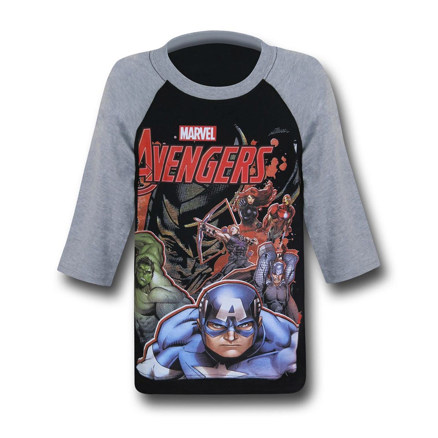 Avengers Group Kids Baseball T-Shirt