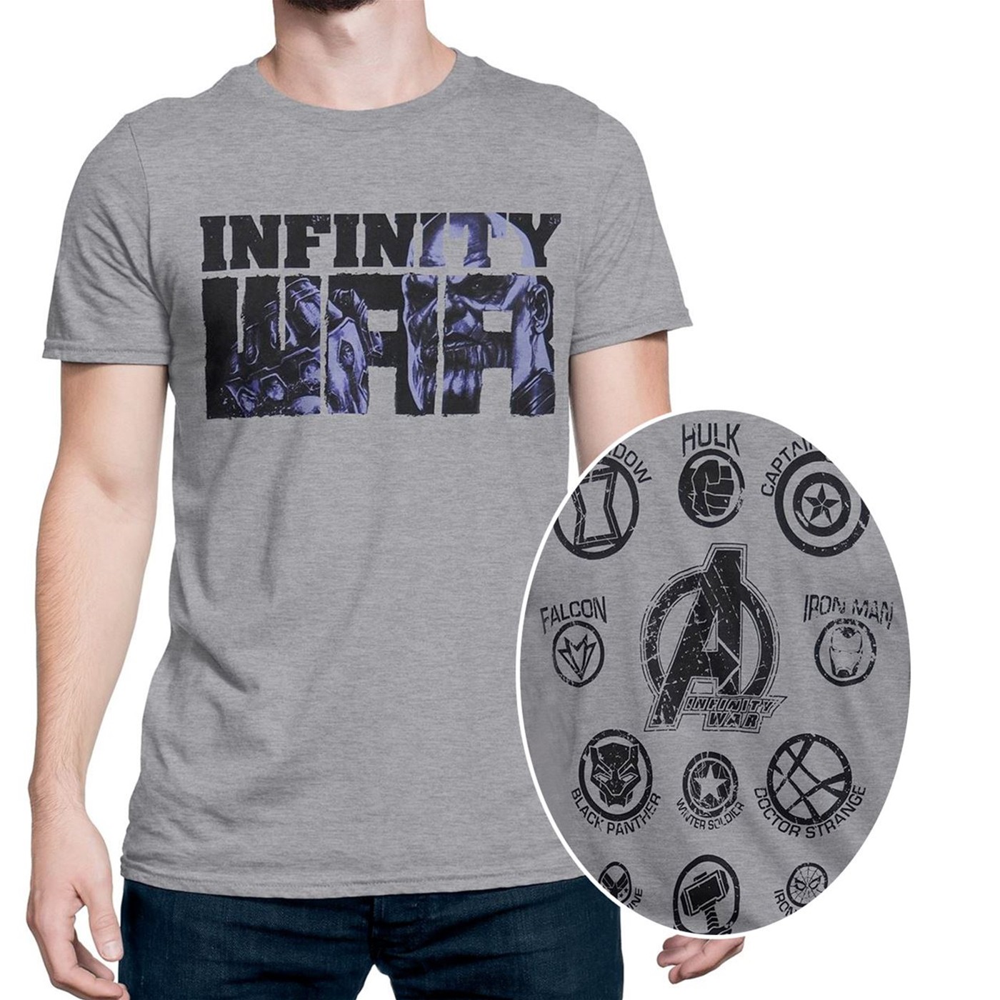 Infinity War Thanos Vs Earth's Mightiest Men's T-Shirt