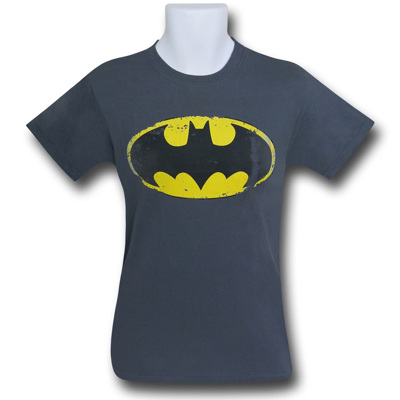 Batman Battle Worn Symbol II Gray T-Shirt
