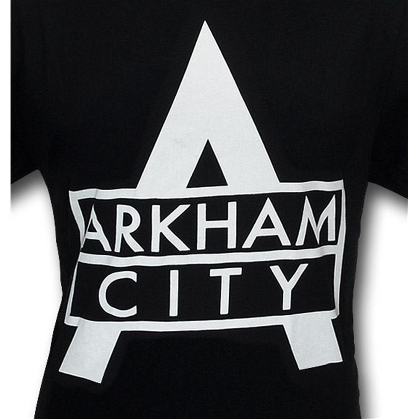 Arkham City Black & White Logo T-Shirt